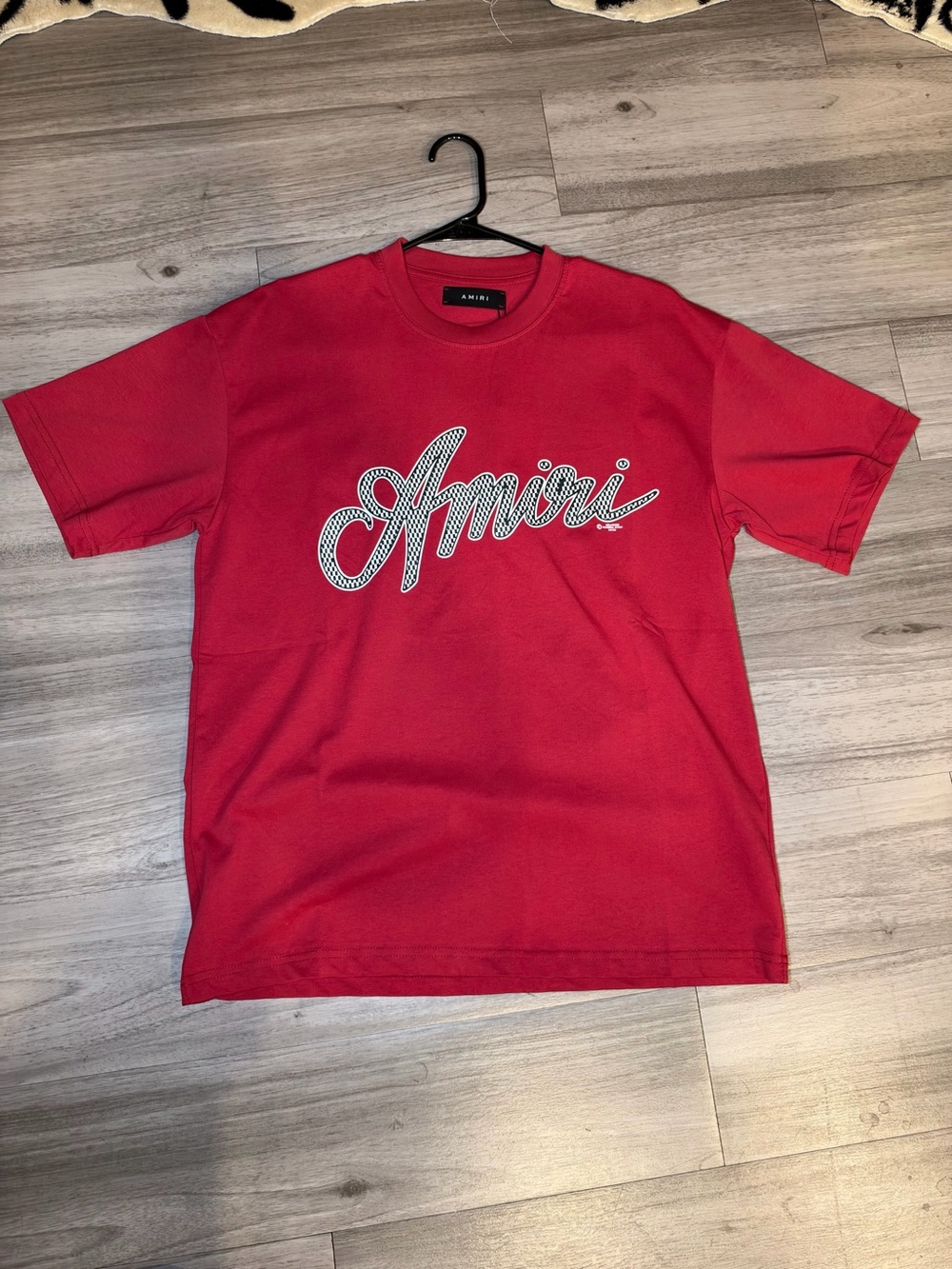 Red Short-Sleeve Script Logo T-Shirt